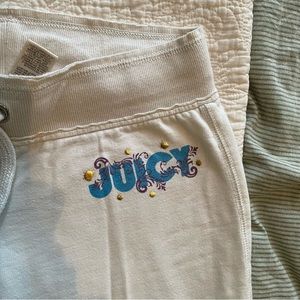 Vintage juicy couture white track pants